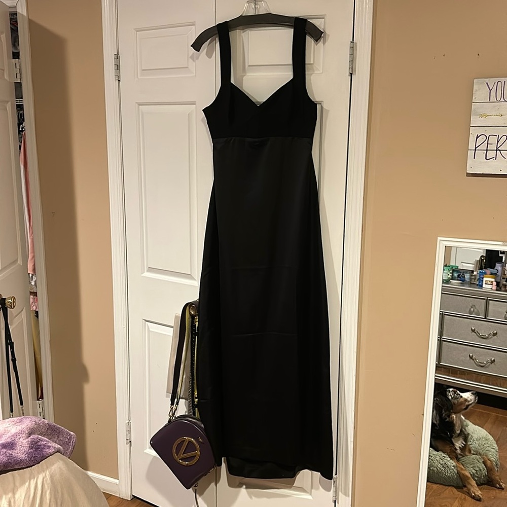 free people black long dress, size 12, never worn with tags